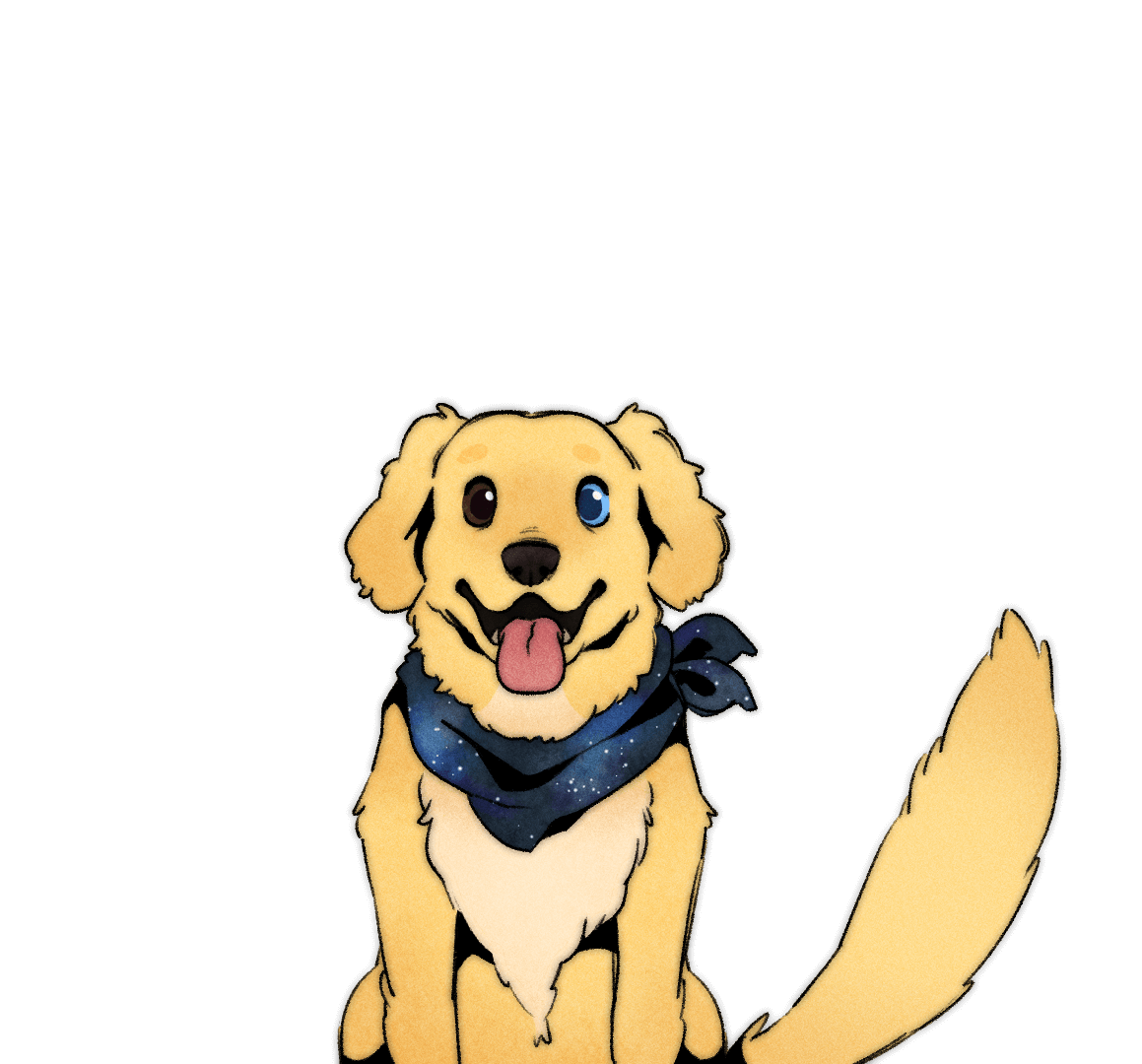 Laika dog sprite from Mushroom Oasis
